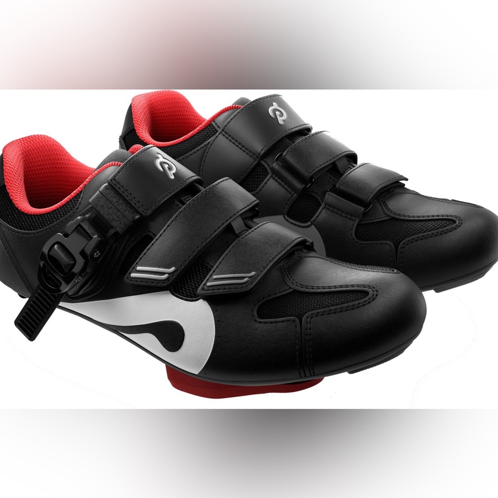 Black and Red Cycling Shoes Peloton